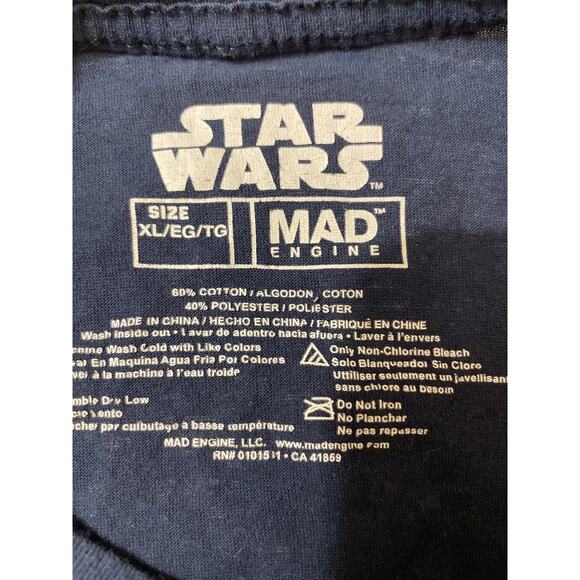 Star Wars Mad Engine Mens Size XL T Shirt‎ Floral Blue - Picture 4 of 7